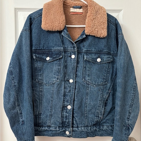 Anthropologie Jackets & Blazers - Anthropologie Pilcro Sherpa Lined Denim Jean Jacket Women’s XS